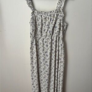 Forever 21 Kids Floral Dress in White and Purple